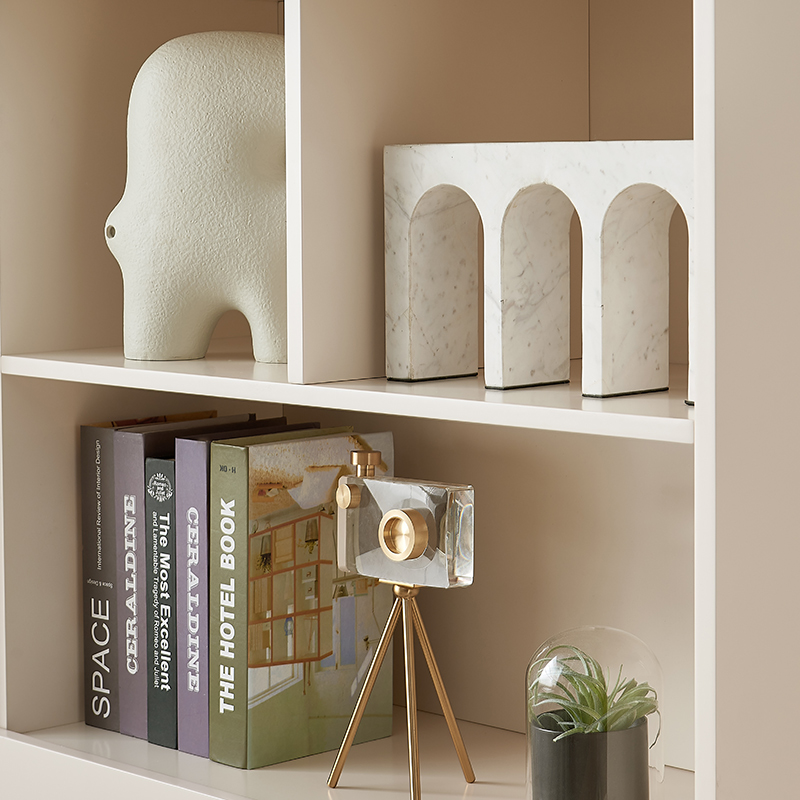 全友家居书柜组合现代简约大容量落地柜书柜高清大图