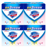 舒肤佳(Safeguard )(纯白+柠檬+芦荟)115gx3x4香皂套装 健康除菌 除菌99%