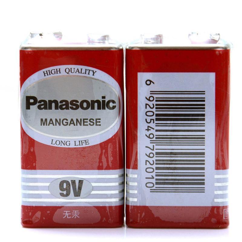 松下（Panasonic）正品9V碳性方形干电池4节实惠装适用于万用表遥控器话筒报警器玩具半导体收音机鼠标6F22ND