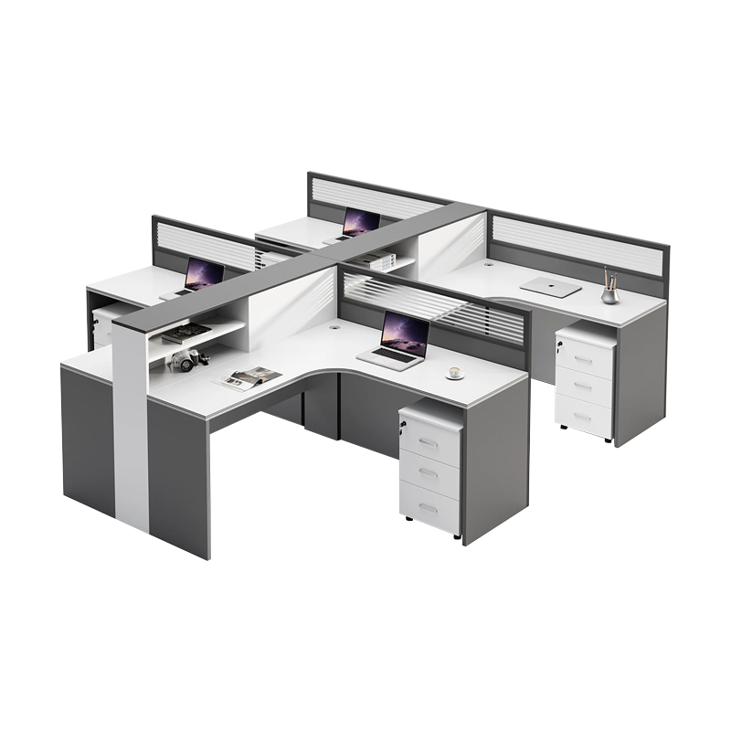 中豫鑫泽 ZYXZ5031838 屏风办公桌职员工位卡座 四人位含柜