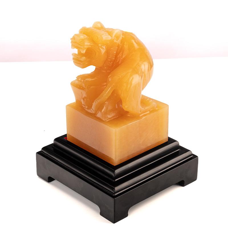 美帮汇玉玺印章摆件老虎帅印招官印印家居酒柜中式装饰高清大图