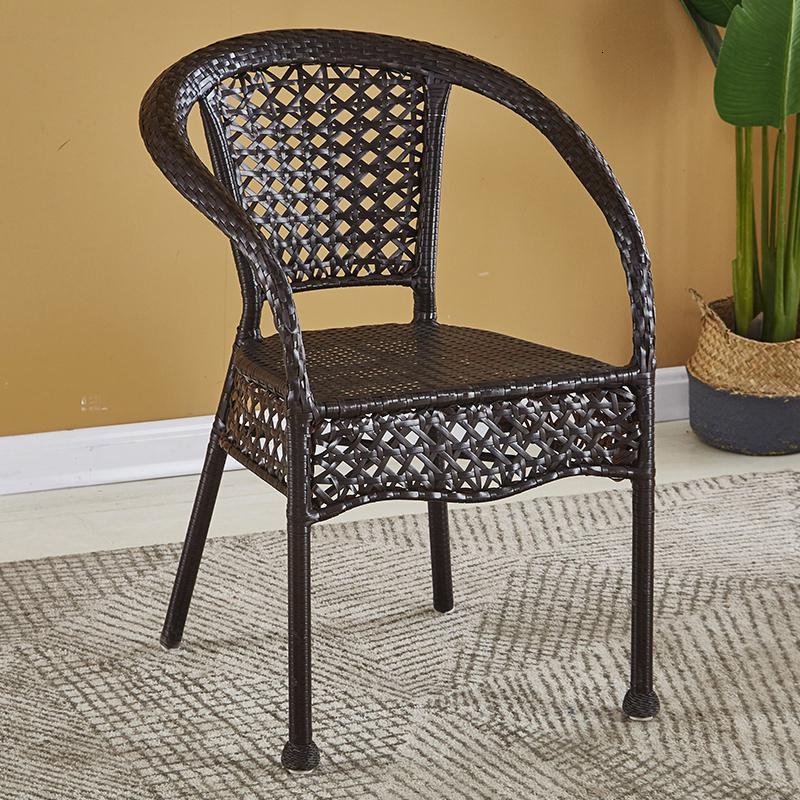 阳台小藤椅小型腾椅单个高靠背椅子单人椅家用休闲藤编织滕椅定制 盆