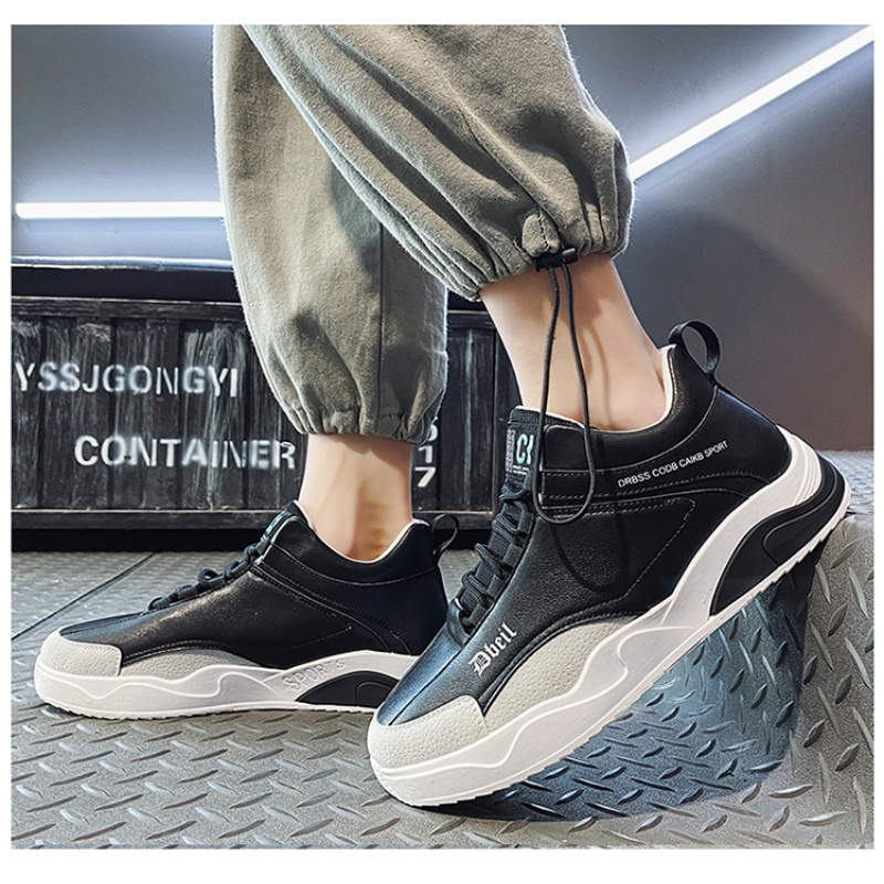 枫述男鞋秋季2021新款休闲高帮板鞋子男潮鞋百搭韩版潮流青少年运动鞋