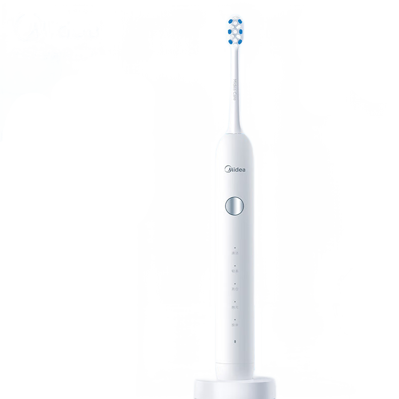 美的(Midea) MC-AJ0101 电动牙刷 软毛声波全自动 冰川白