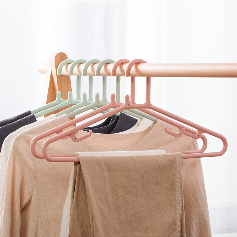 茶花衣架子挂衣撑子塑料防滑成人衣服架挂衣撑凉晾衣架家用
