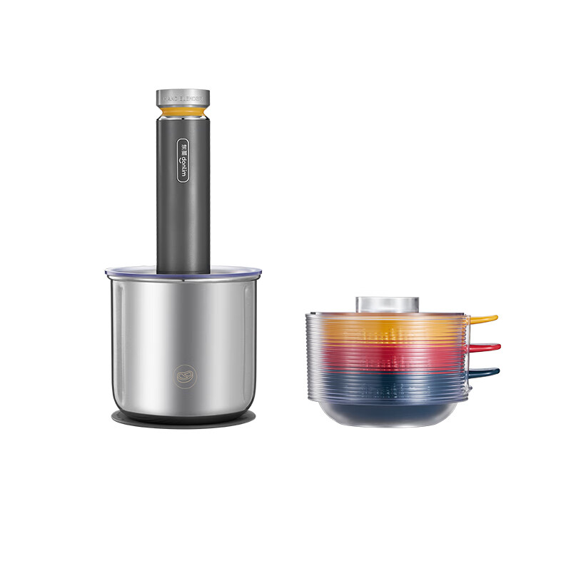 东菱(DonLim)家用绞肉机 套娃佐料机 电动搅拌机多功能料理棒DL-5028(不锈钢碗)