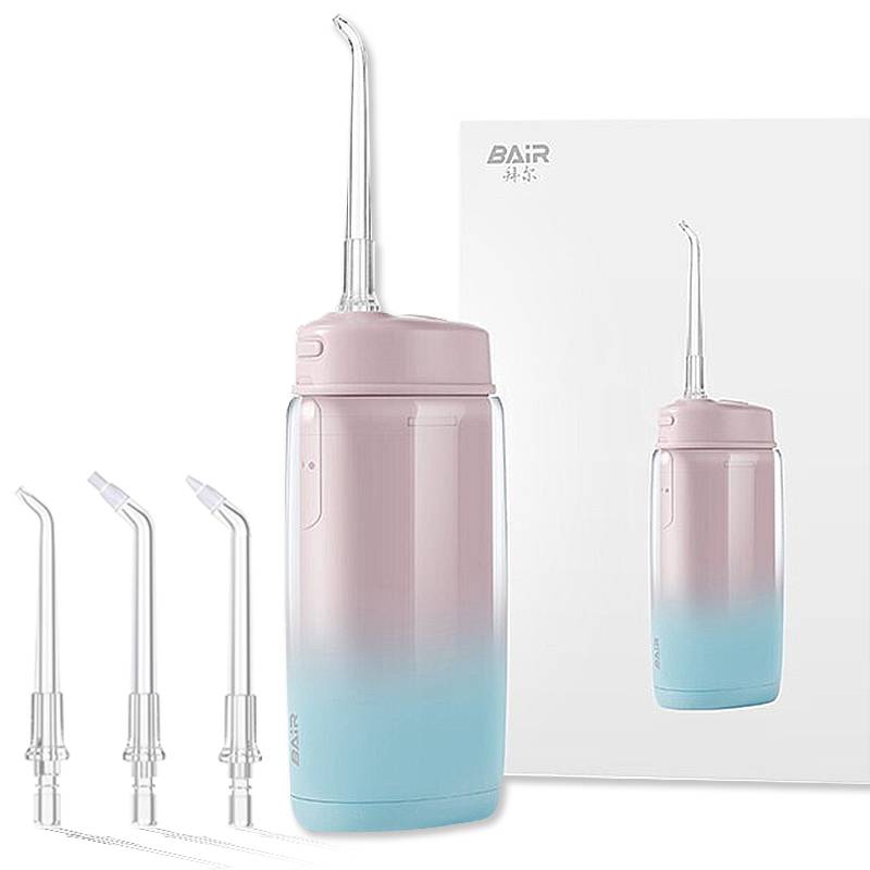 拜尔(BAiR) 便携式冲牙器V2落葵-主机+充电线+标准喷嘴*2/正畸喷嘴/牙周袋喷嘴