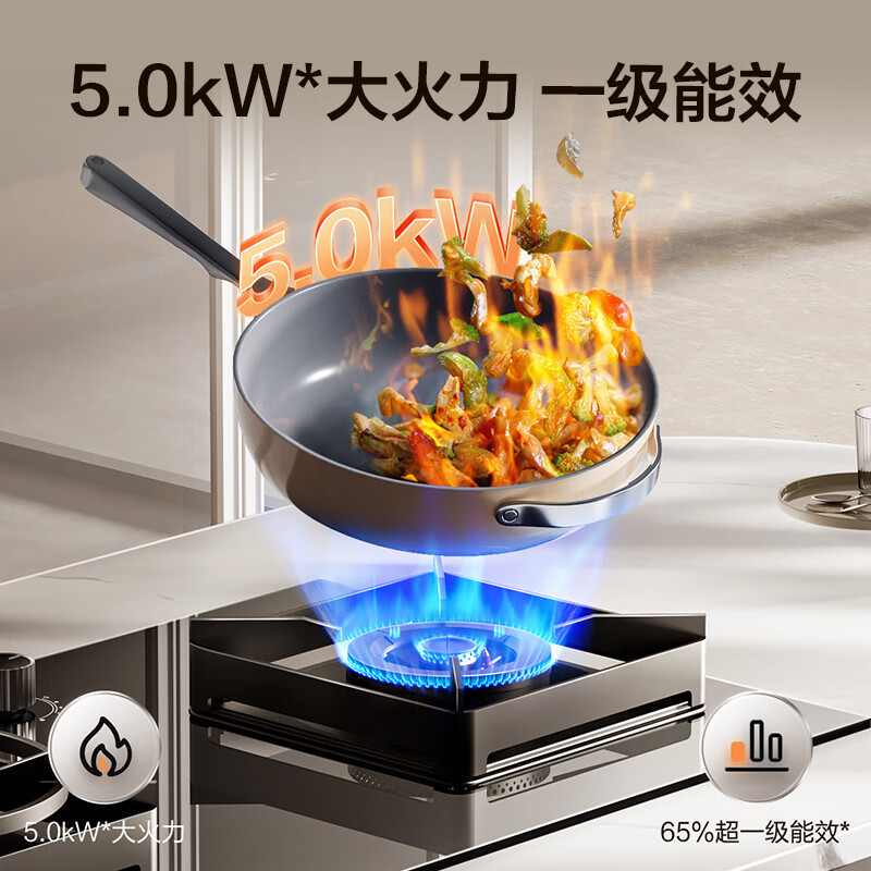 老板(ROBAM) 燃气灶 5.0kW 嵌入式灶 老板燃气灶 单灶具 双眼灶 燃气灶嵌入式 灶台 天然气灶37B7X