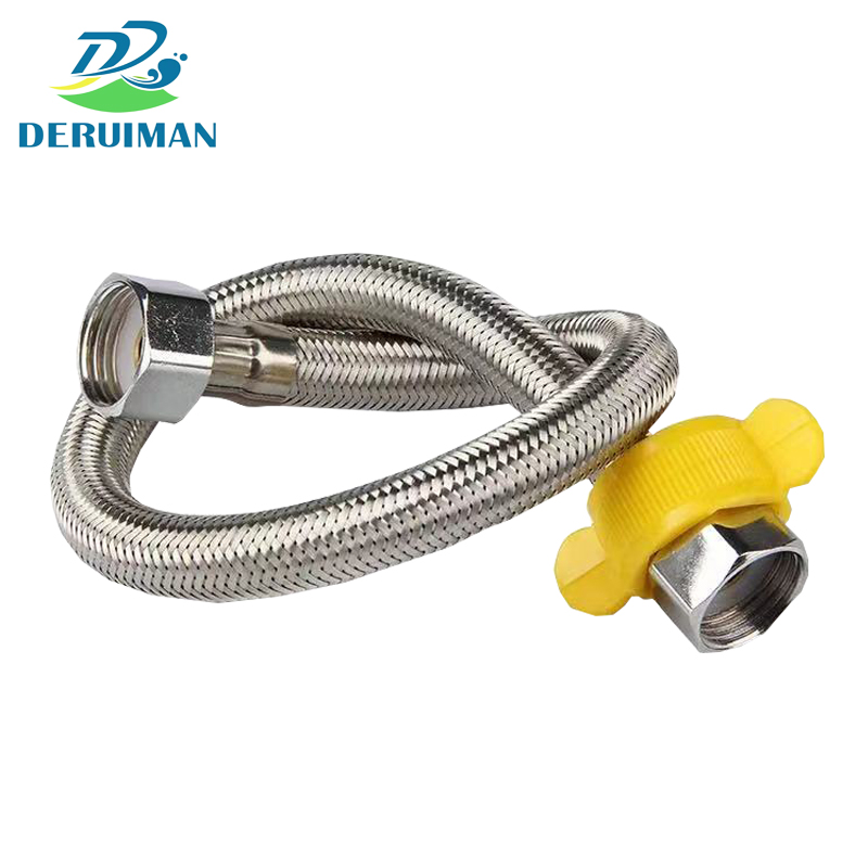 DERUIMAN 304不锈钢编织软管水龙头上水管热水器连接软管高清大图