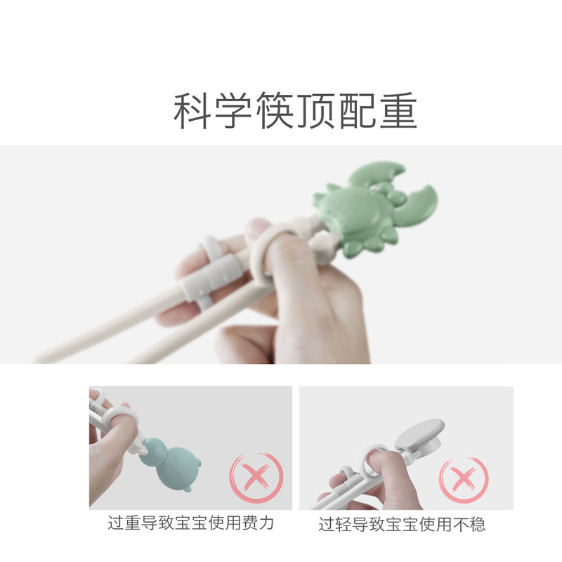 babcyare 宝宝餐具礼盒儿童学习筷硅胶饭兜婴儿辅食注水保温碗 佩里斯海洋 2526