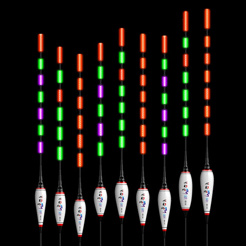 咬钩变色夜光鱼漂闪电客高灵敏电子漂钓鱼日夜两用鲫鱼夜钓专用浮漂