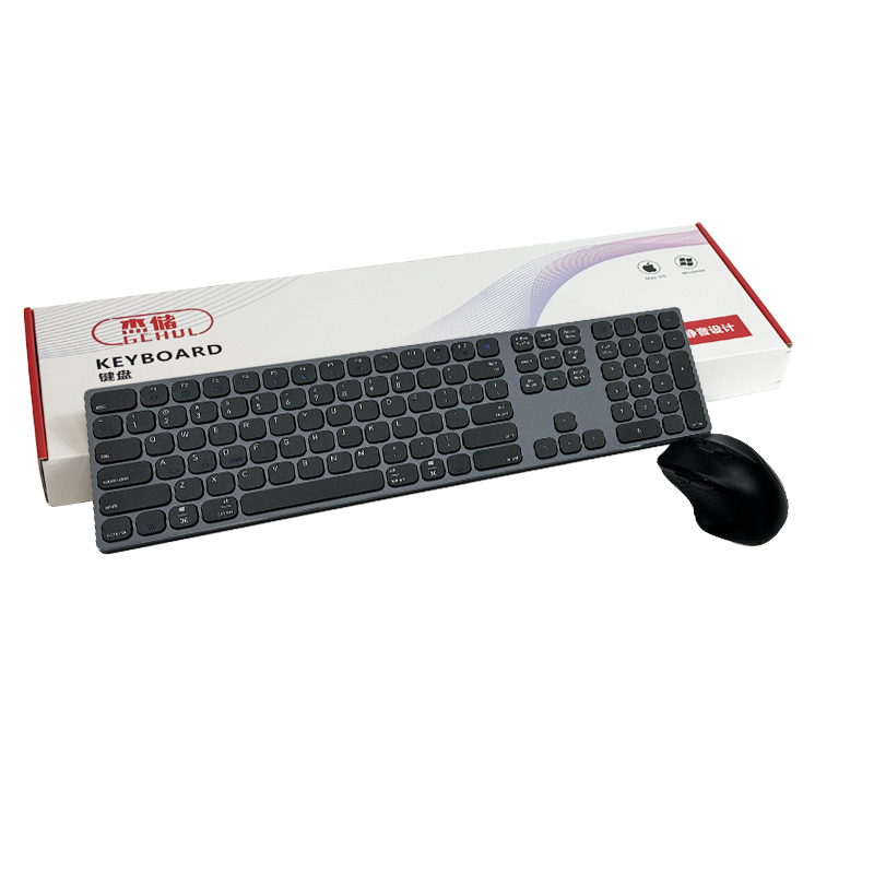 杰储(GCHUL) J200 鼠标加无线办公键盘 键鼠套装 (计价单位:套) 黑色高清大图