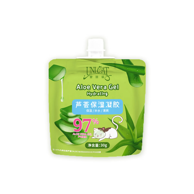 变脸猫保湿芦荟凝胶30g*10
