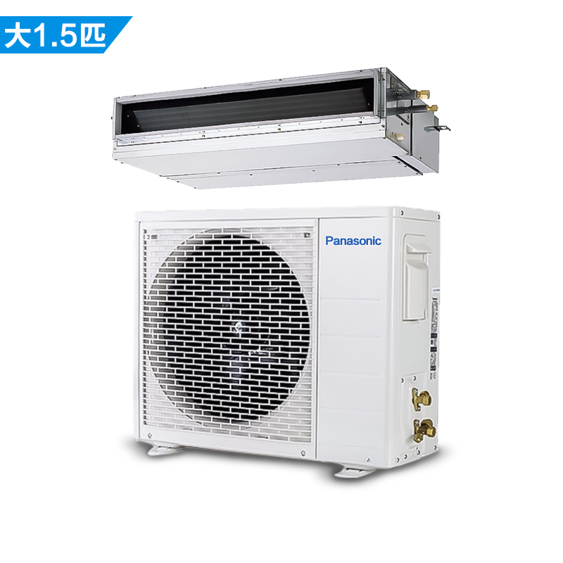 松下 Panasonic 1.5匹冷暖风管机 家用中央空调 传奇PLUS系列 带空净 包含安装 A12D0A08