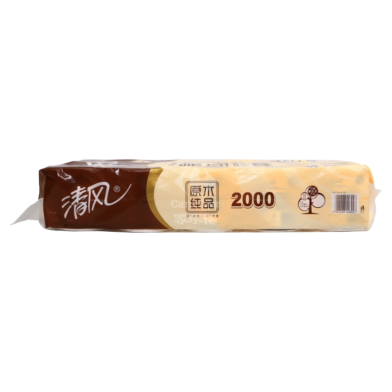 清风 卷纸 原木纯品重磅装200克卷筒卫生纸