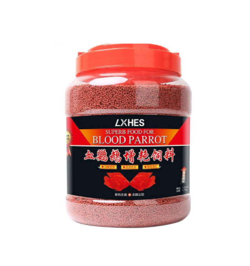 鹦鹉鱼饲料血迷你鱼发财鱼料增红增色上浮鱼食红专用地图鱼粮高清大图