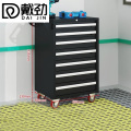 戴劲汽修工具车移动工具柜多功能工具箱 旗舰【黑色】七抽工具车