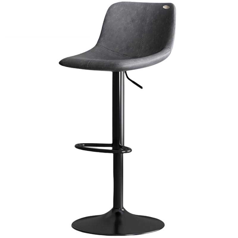 河洛伟业吧台椅 高脚凳 灰色把高清大图