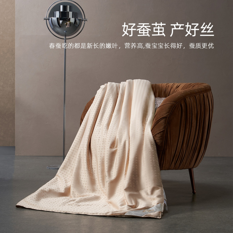 [断码清仓]水星家纺蚕丝被桑蚕丝抗菌二合一被双人被芯冬被