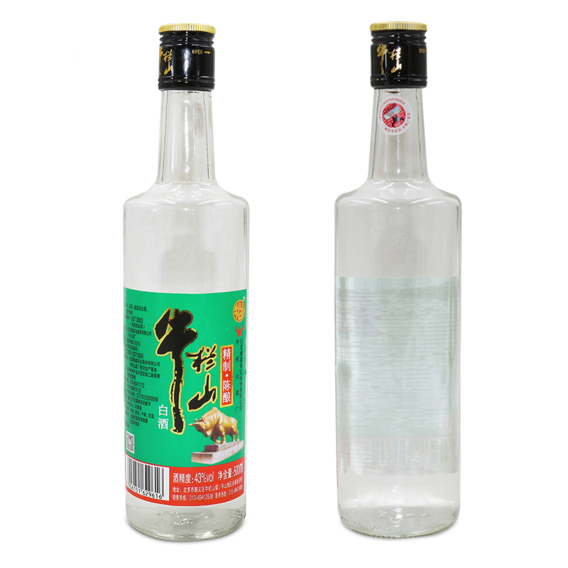 牛栏山白酒 精制陈酿 43度500ml 浓香型白酒 整箱12瓶