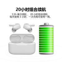 万魔(1MORE) PistonBuds 真无线蓝牙耳机TWS通话降噪迷你入耳式音乐运动手机耳机 ECS3001T白色耳