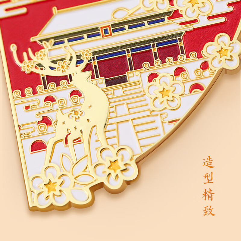 维诺亚故宫紫禁城四季冰箱贴春夏秋冬拼接博物馆文创北京礼物旅游伴手礼 四季紫禁城拼接冰箱贴礼盒装高清大图