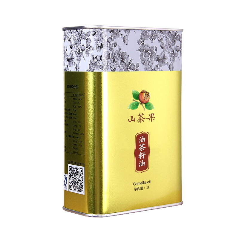 山茶果山茶油 油茶籽油 一级压榨 月子油 儿童食用油 孕妇油 1L铁罐装