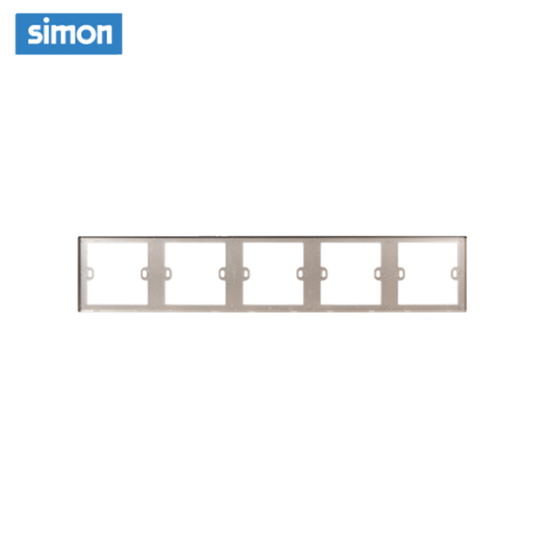 西蒙(simon) E3 插座开关插板86型开关插座面板 五位连体边框高清大图