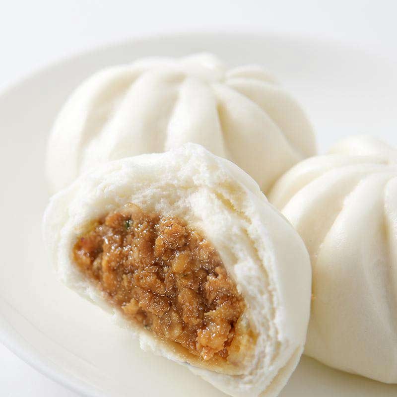 湾仔码头 鲜美大肉包6只大包子390g 速冻面食早餐点心