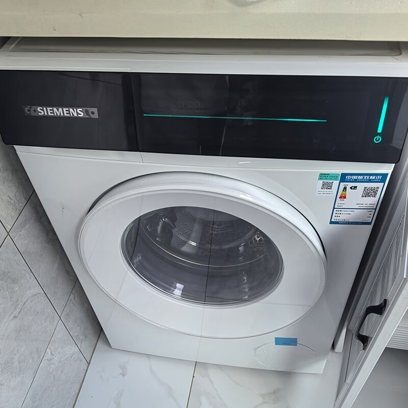 西门子 WG52J5000W+WQ52J5000W 小幸熨轻盈10+10KG大容量洗烘套装全自动高清大图