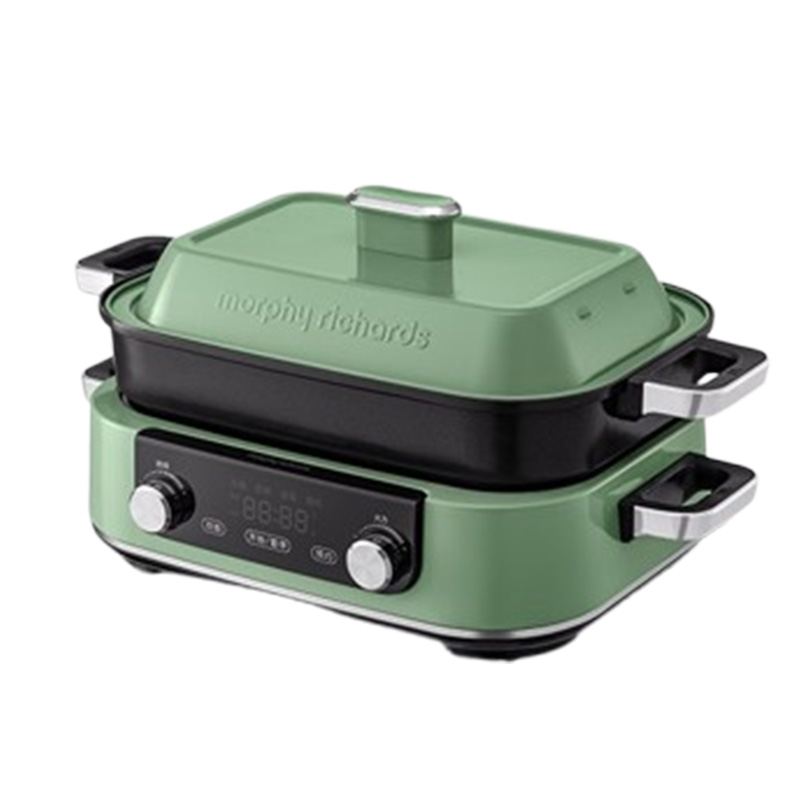 摩飞多功能锅5L大功率分体式蒸煮一体料理锅清新绿MR9099