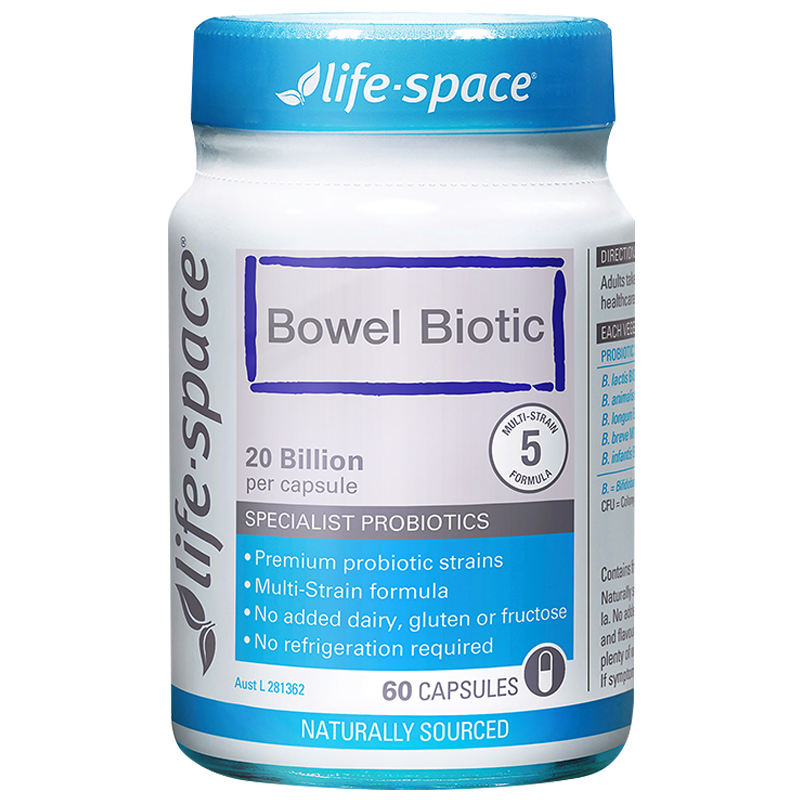 效期至23年7月1日 Life Space肠道广谱益生菌胶囊60粒/瓶 帮助正常排便 澳洲进口