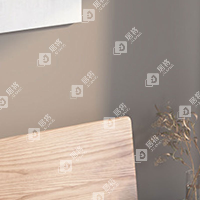 居将 JJ4022718 简约白蜡木实木床原木风单人床1.5米含两个床头柜高清大图