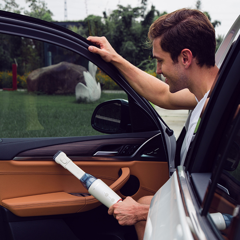 摩飞电器(MORPHY RICHARDS)车载汽车吸尘器无线充电家车两用大功率手持式空气净化器MR3936白色高清大图