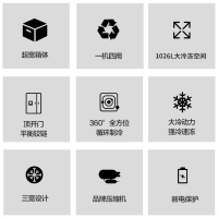 白雪(Baixue) BD/C-1026FD 1026升商超专用 冷柜 宽箱体大冷柜冷藏冷冻转换型 冰柜