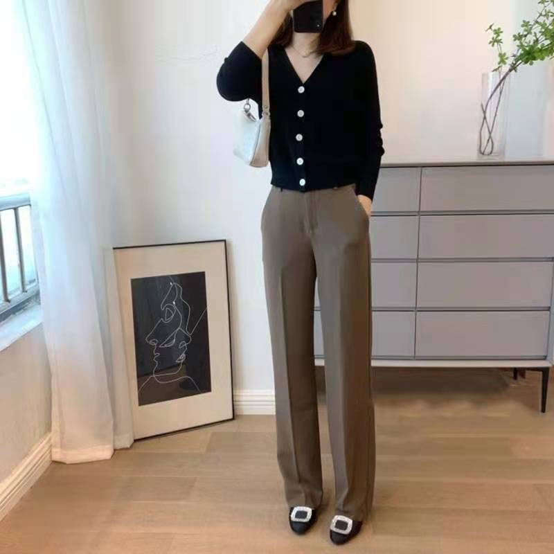 早秋装新款女装盐系穿搭时尚气质范港风复古chic洋气两件套装