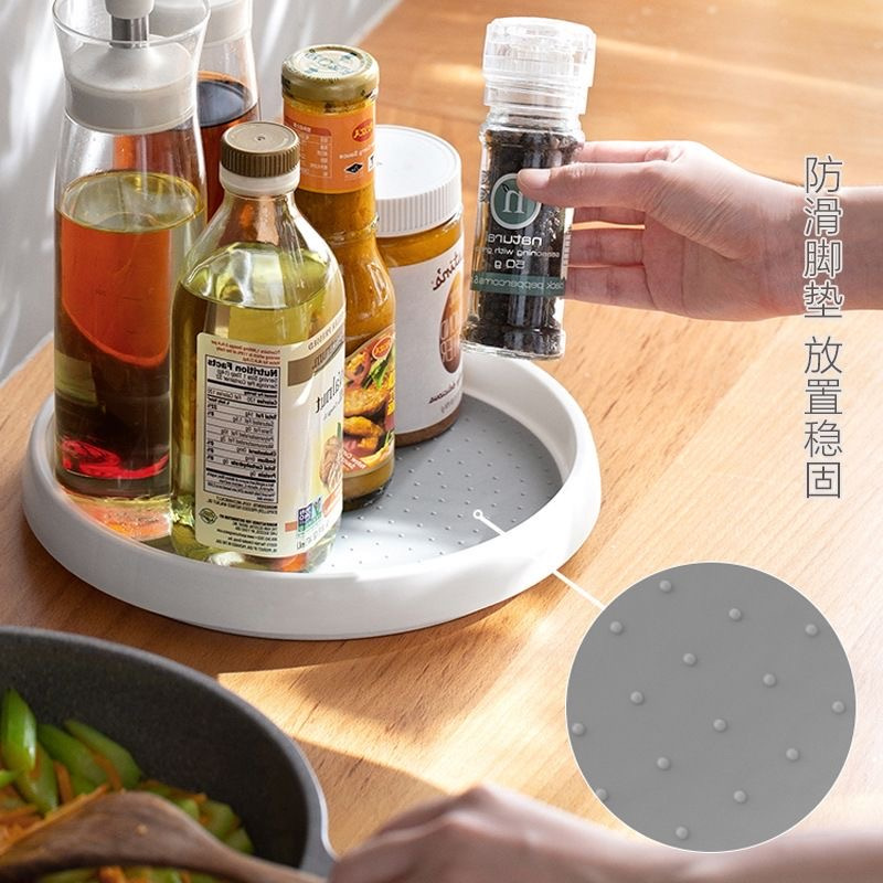 苏宁宜品 旋转调料置物架厨房台面多功能酱油瓶调味料收纳用品家用大全神器