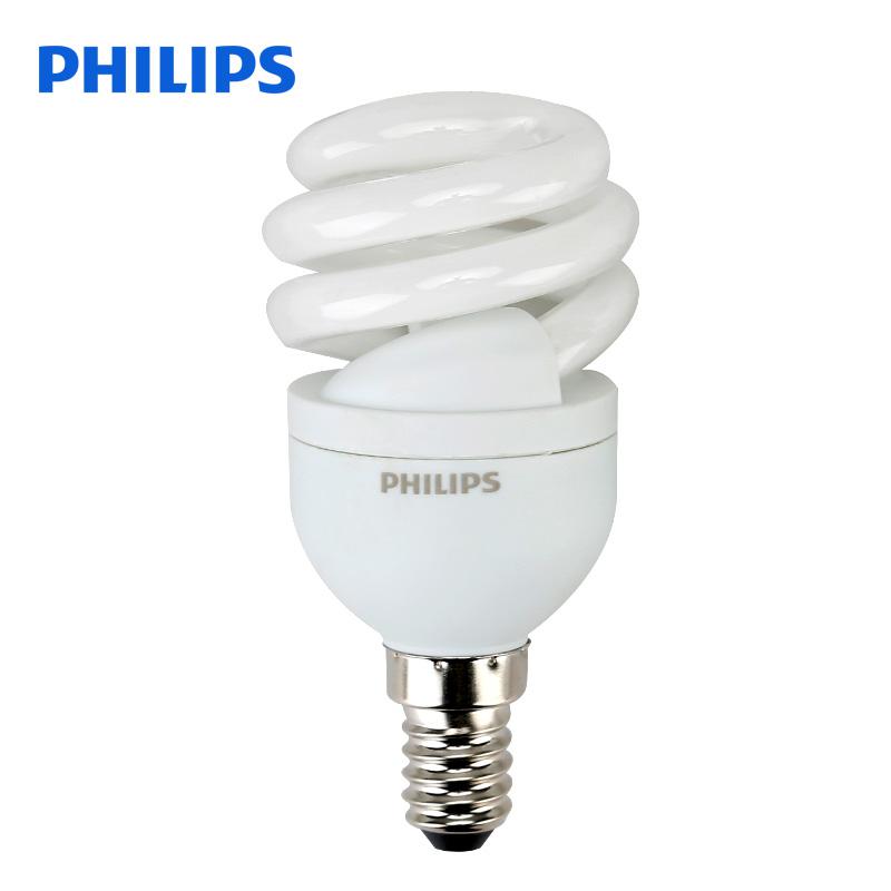 飞利浦(Philips) 5W E14 TORNAD螺旋标准节能灯泡 6500K白光 48只/箱 (箱)高清大图