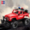 双鹰doubleeagle jeep儿童玩具遥控越野汽车 jeep正版授权 警务消防救援车充电大号 E549-001