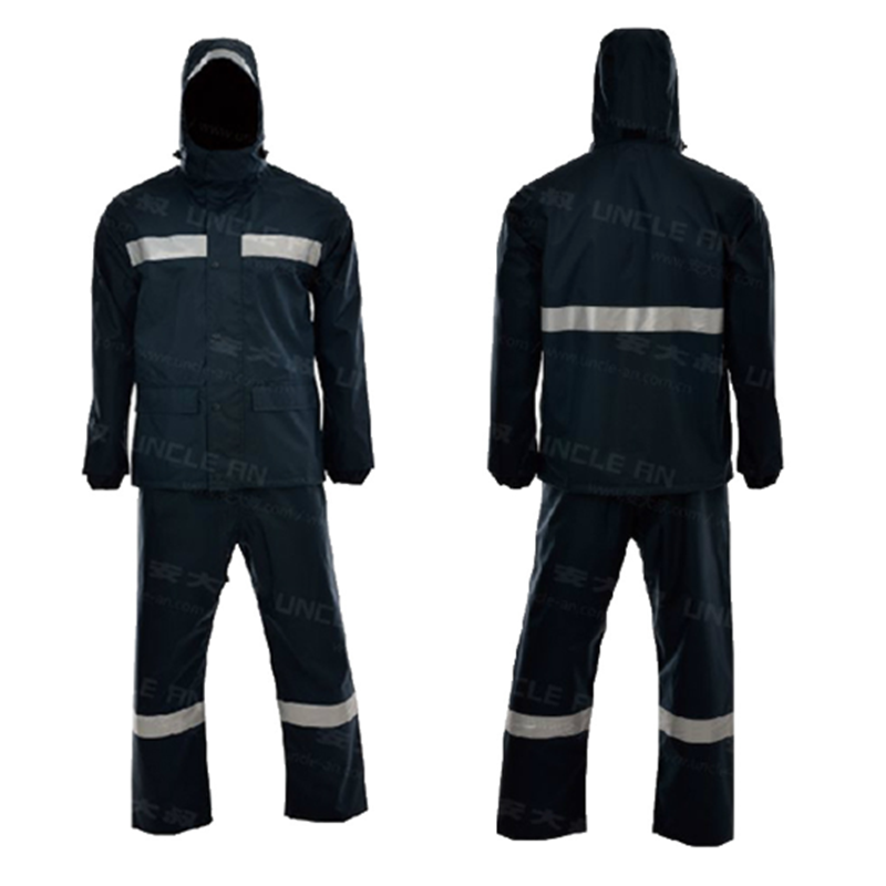 安大叔 D766/C893防雨反光警示服 深蓝 L 10套起订