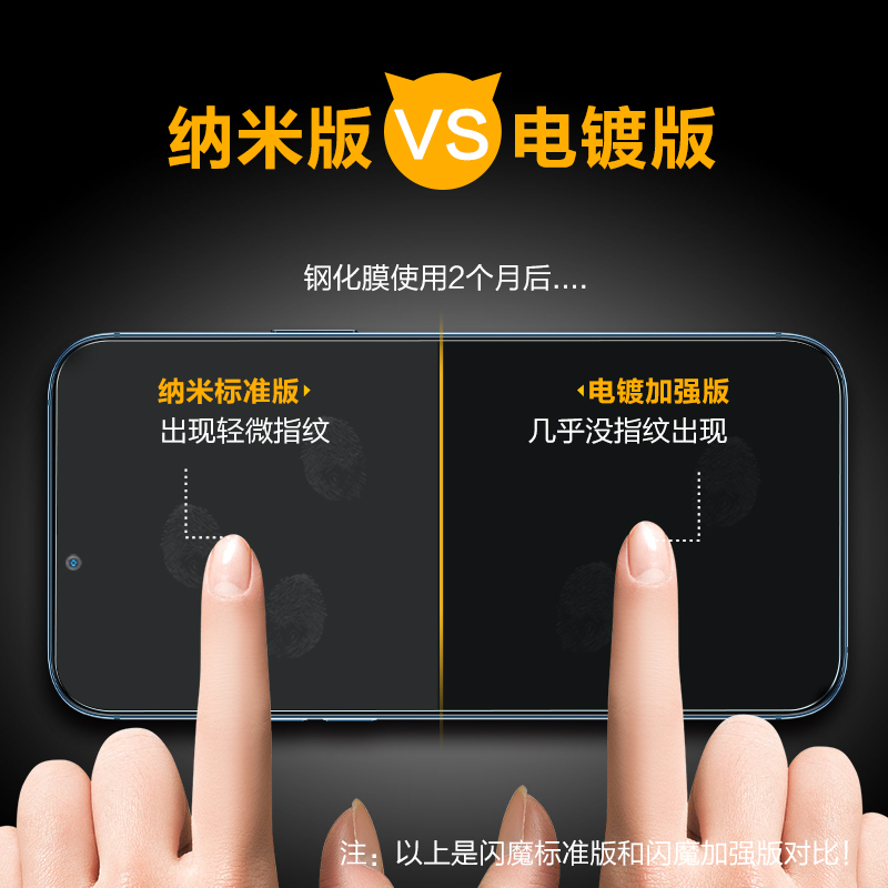 闪魔iPhone13钢化膜13Promax苹果13全屏覆盖13pro十三13mini