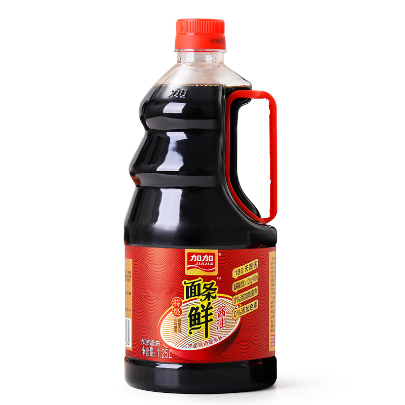 加加特级面条鲜酱油1.25L 凉拌炒菜蘸食调味生抽酿造酱油