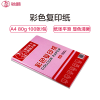驰鹏A4 80g粉红复印纸 5包装 手工折纸彩色千纸鹤纸 儿童剪纸彩色卡纸 打印纸 复印纸