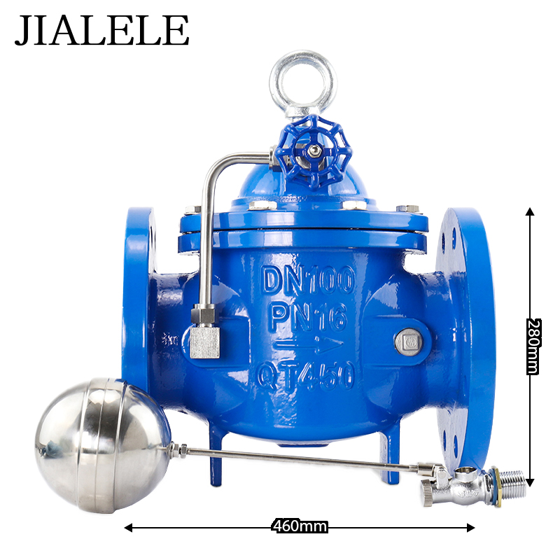 JIALELE遥控浮球阀门+不锈钢配件高清大图