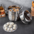 德铂(Debo) DEP-575 蒸锅304不锈钢32cm电磁炉燃气炉通用