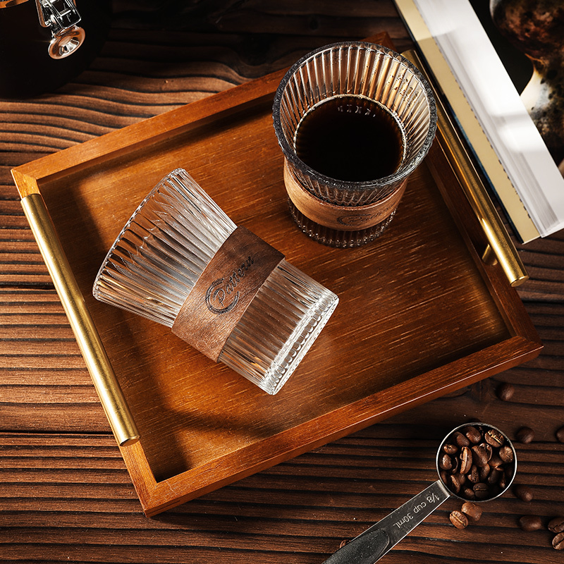 三维工匠设计感小众咖啡杯高级感轻奢ins风复古挂耳茶杯家用玻璃水杯