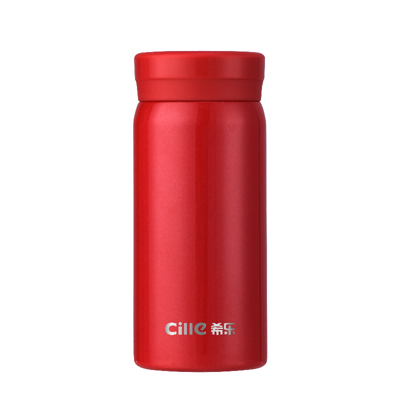 希乐Cille保温杯保冷杯316不锈钢迷你口袋杯学生高颜值便携儿童小巧水杯子 红色