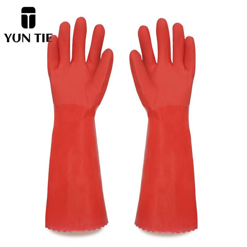 蕴铁加绒橡胶手套30cm/双