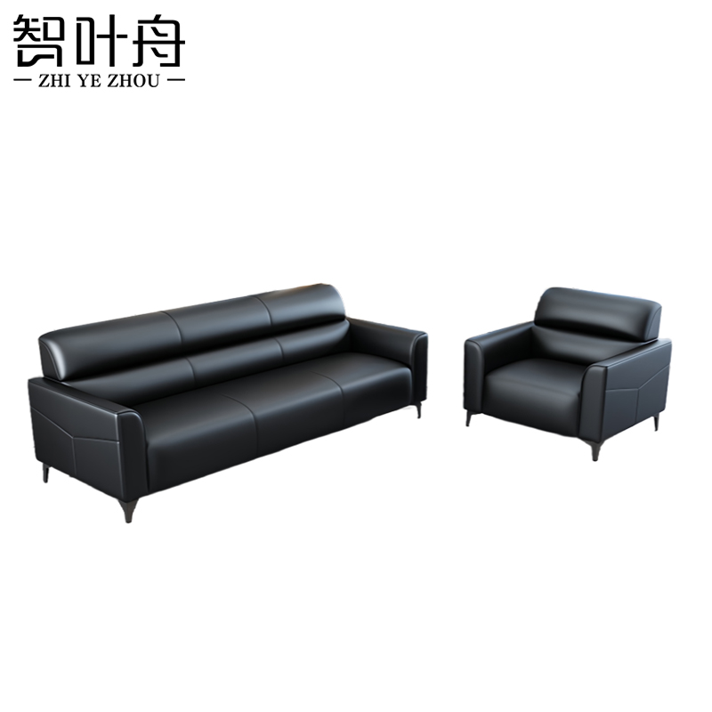 智叶舟接待沙发组合170*70*78cm(3+1)套高清大图