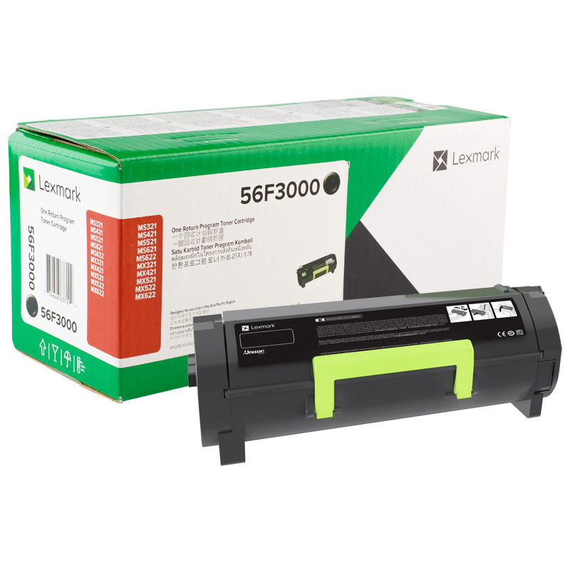 利盟(Lexmark)56F3000原装碳粉(适用MS/MX321 MS/MX421 MS/MX521 机型)高清大图
